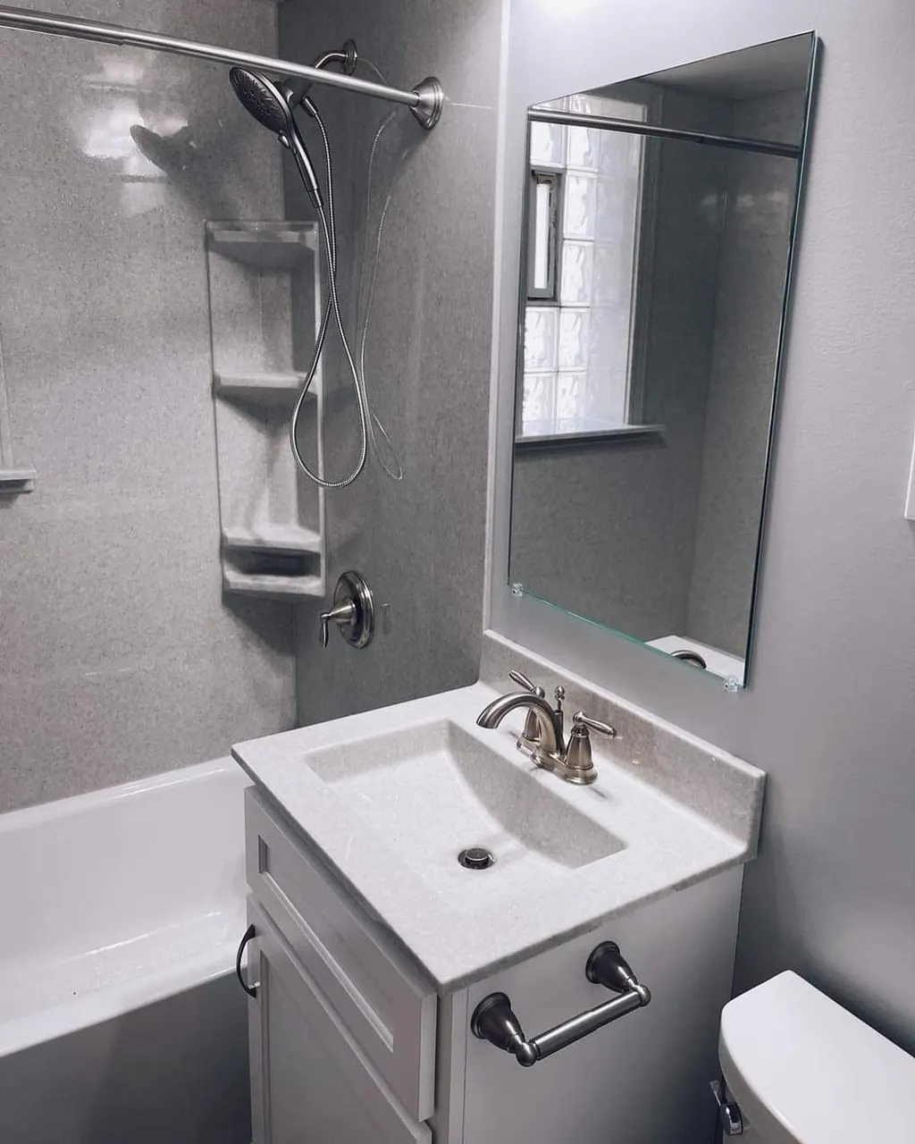 Finished full bathroom remodel, an Excel install in Chicagoland's south suburbs