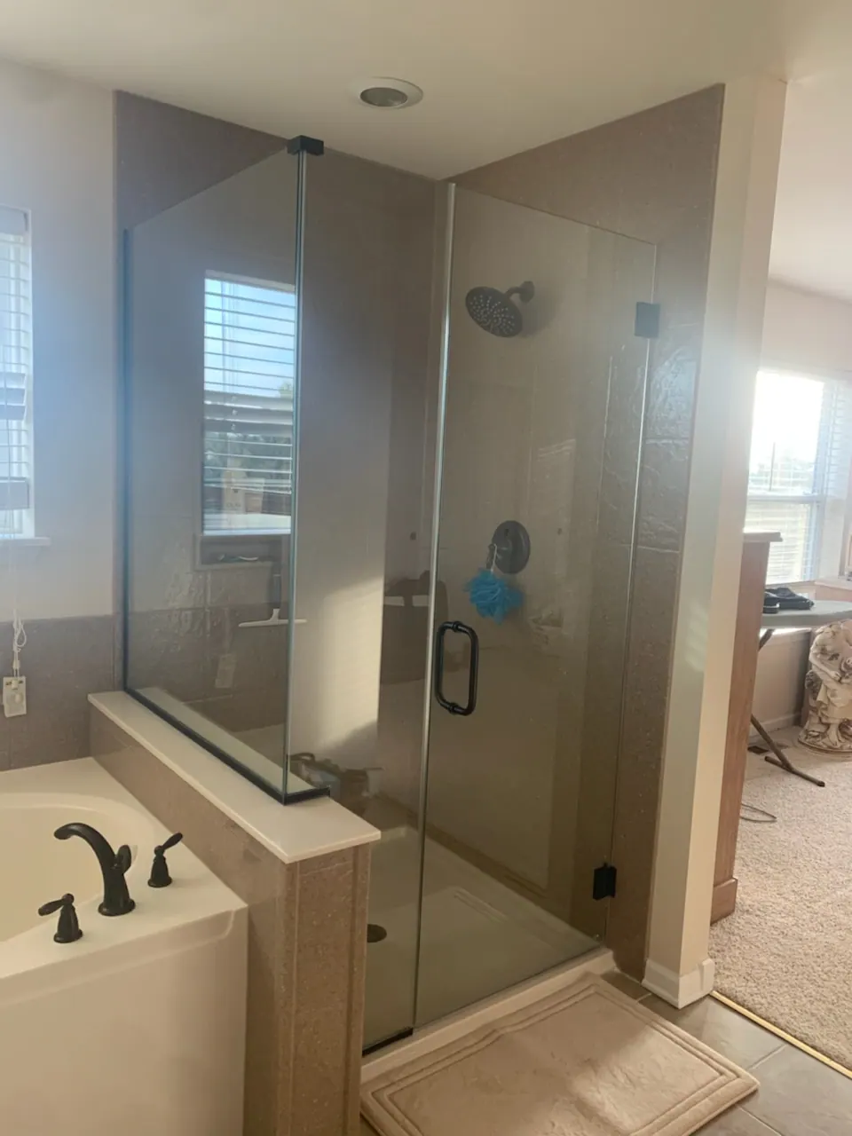 Finished walk-in shower, an Excel install in Chicagoland's south suburbs