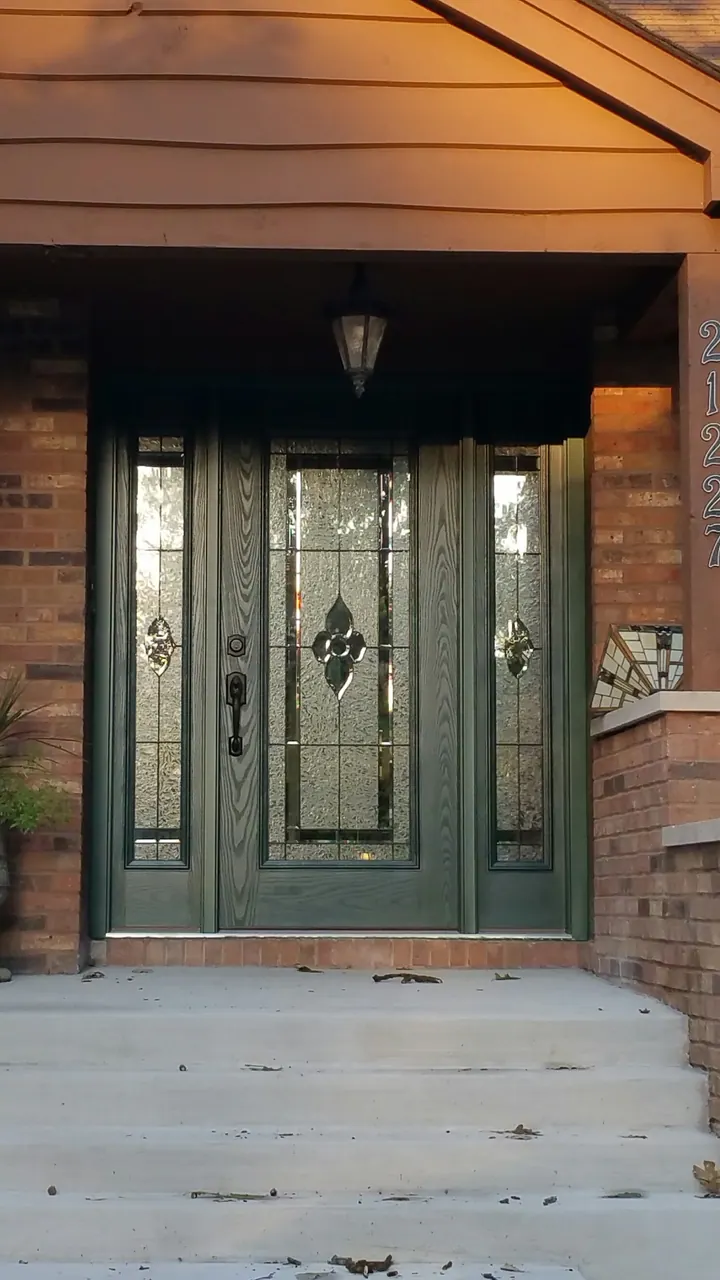 New entry door on a south-suburb home